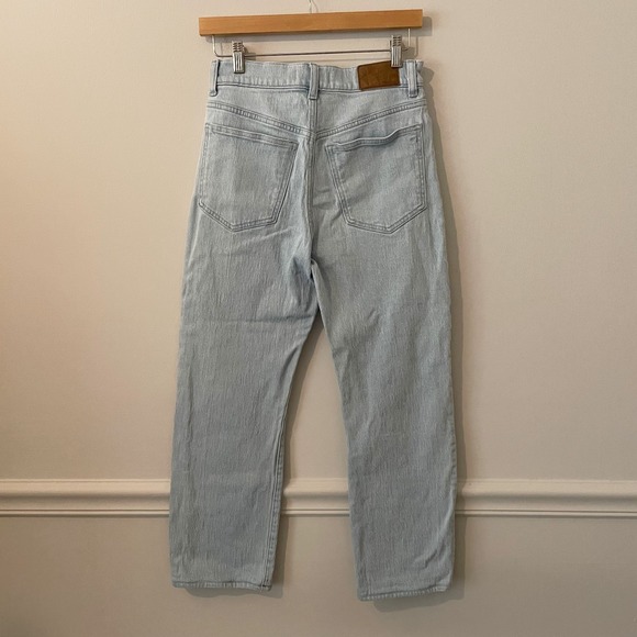 Madewell Light Blue Straight Leg Jeans - Picture 3 of 9
